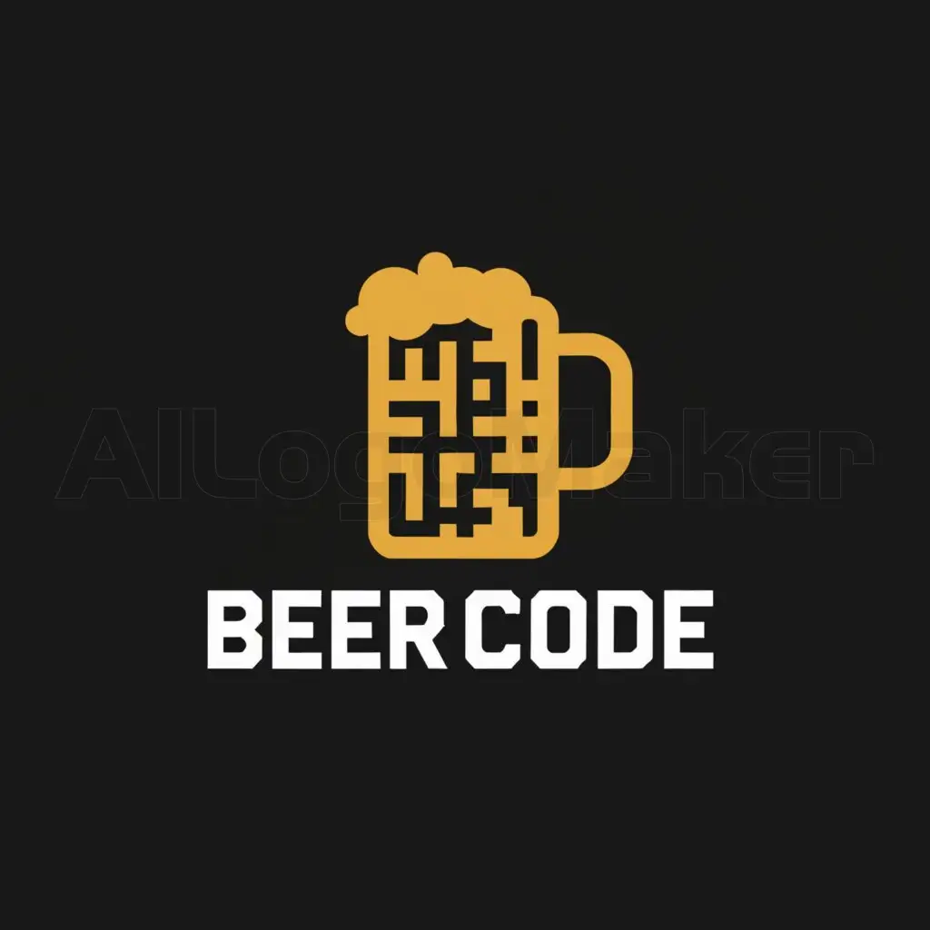 LOGO-Design-For-Beer-Code-TechInfused-Symbolism-with-Clean-Background