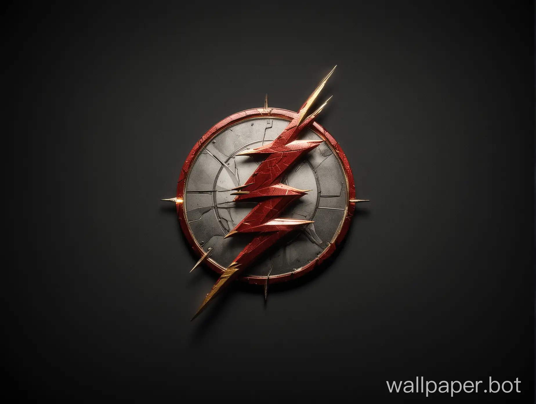 in a balck background dc comics the flash logo on right side