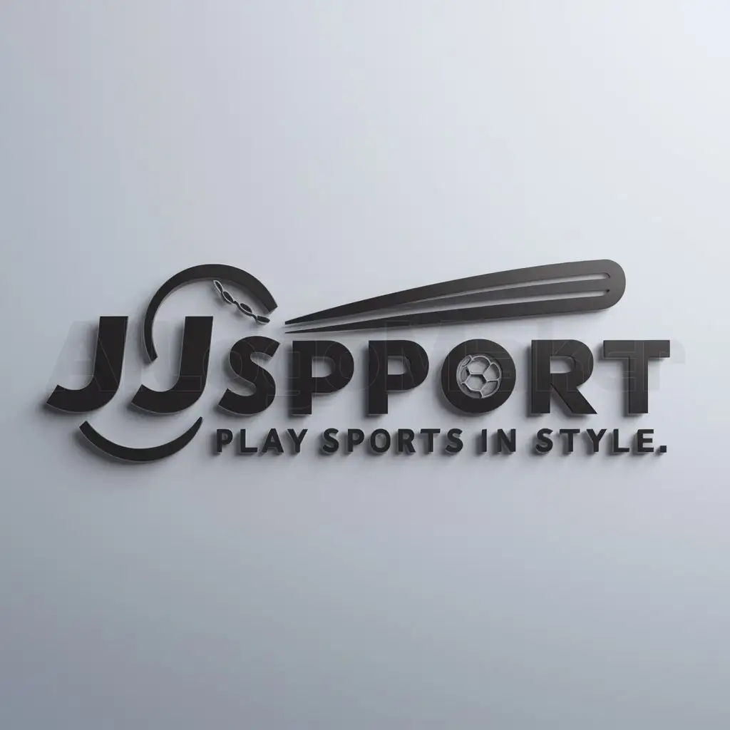 a logo design,with the text "PLAY SPORTS IN STYLE", main symbol:JJSPORT,Moderate,clear background
