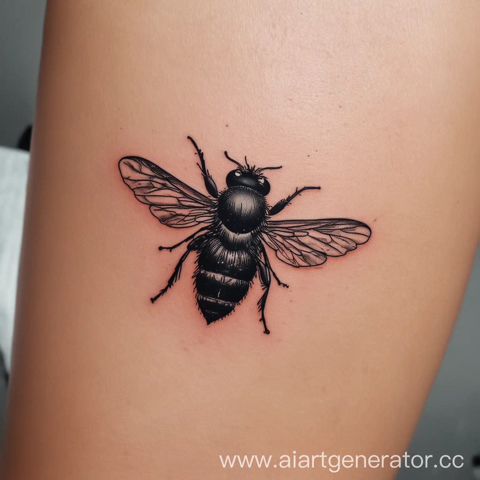 небольшая татуировка мухи у девушки