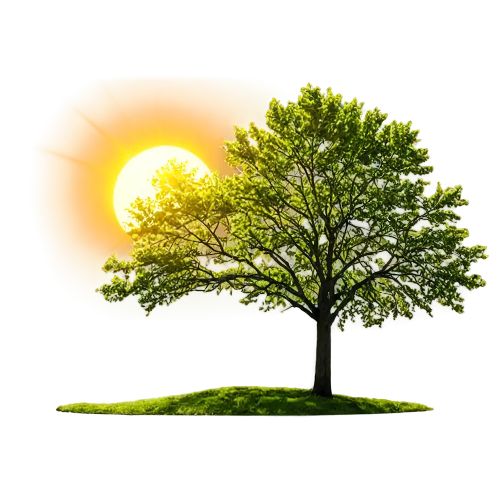 Glowing-Sun-with-Tree-Stunning-PNG-Image-for-Nature-Enthusiasts-and-Environmentalists
