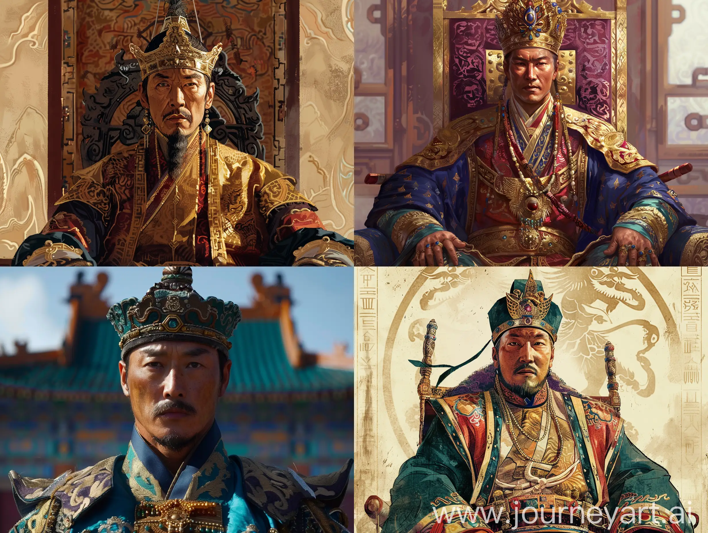 Jinong means "Crown Prince" and is the heir apparent to the Mongolian Great Khan. As heir to the throne, Jinong has an important role in administration and ceremonial events.