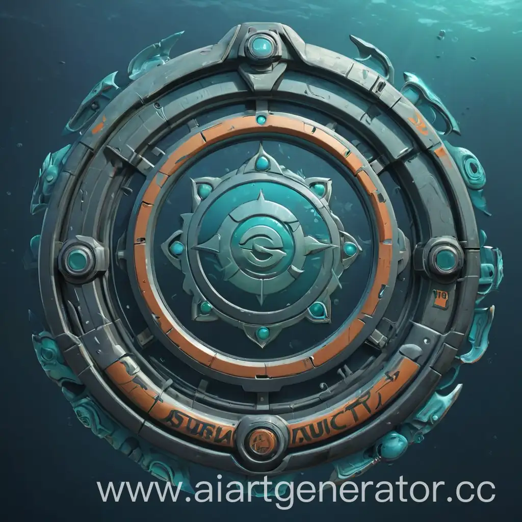 Futuristic-Circle-Logo-Featuring-Subnautica-and-Euro-Truck-Simulator-2-Logos