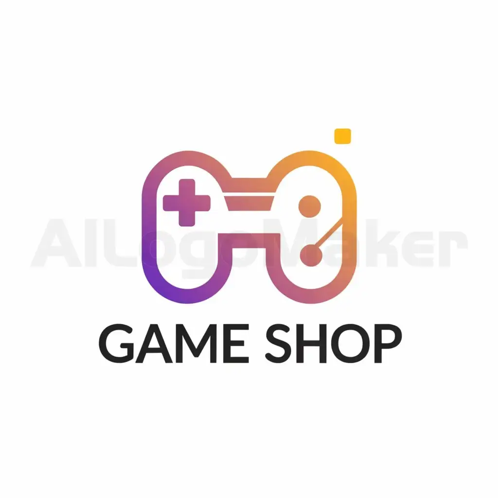 a logo design,with the text "Game Shop", main symbol:MaRIO,Minimalistic,be used in Others industry,clear background