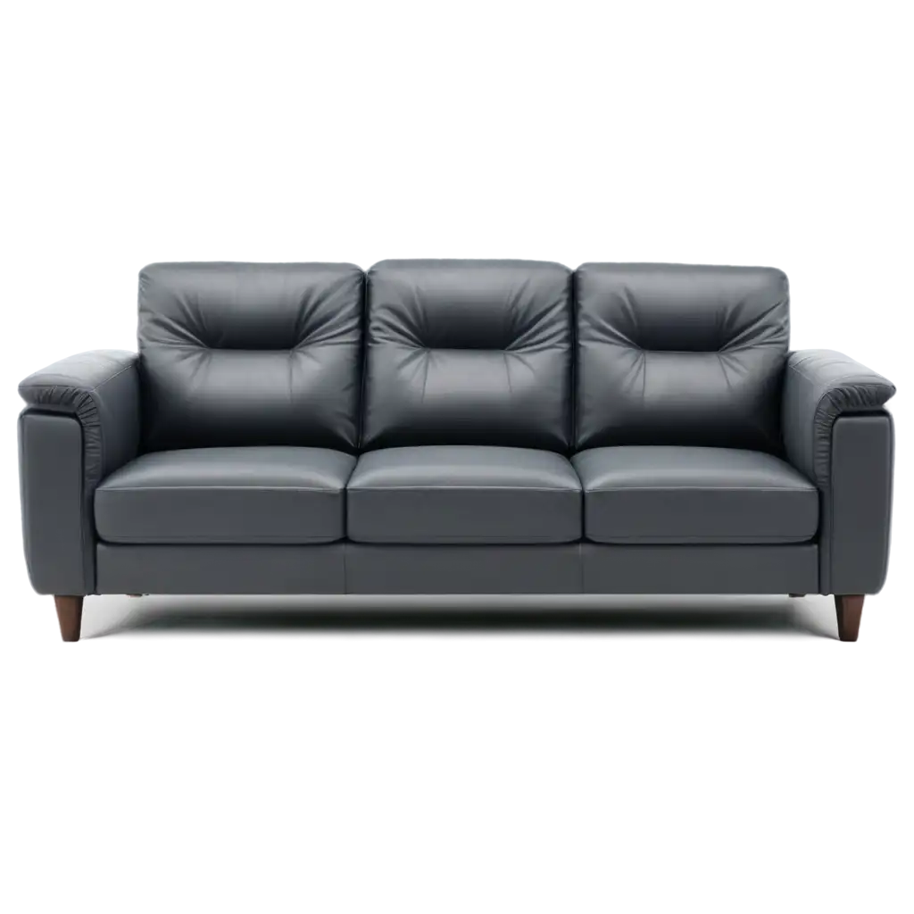 Create a realistic 8K image of an office sofa against a pristine white background, showcasing its sleek design and comfort.
