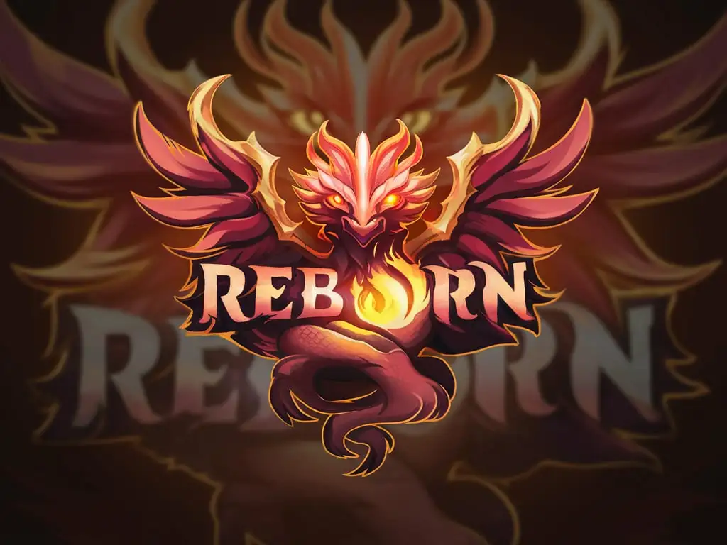 Fantasy gaming logo called Reborn