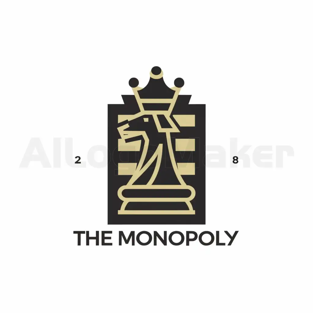 a logo design,with the text "The Monopoly", main symbol:King chess piece on a chess board,complex,be used in Finance industry,clear background
