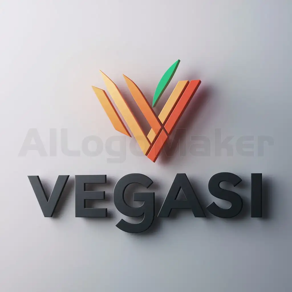 a logo design,with the text "VEGASI", main symbol:un vegetal,Moderate,clear background