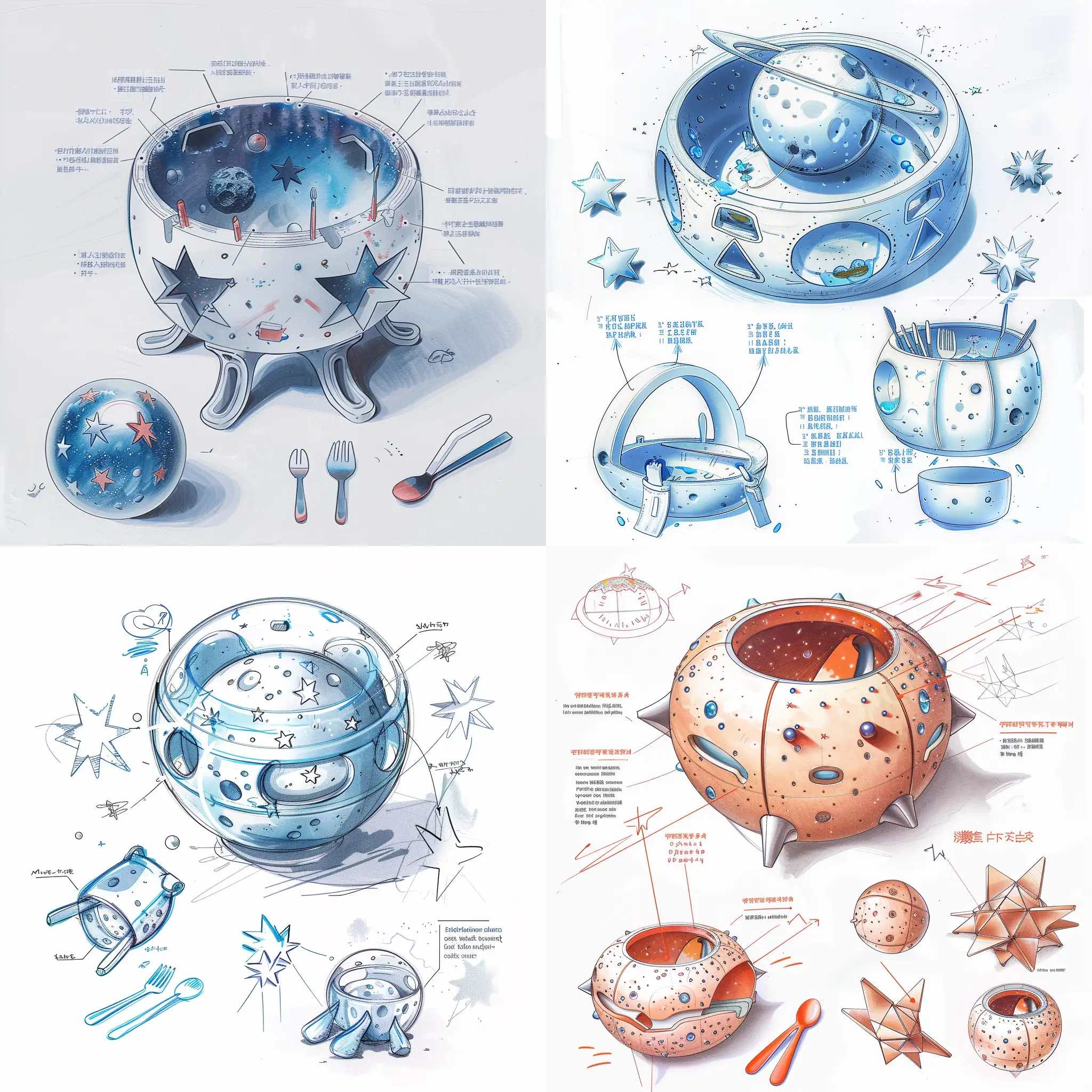 Childrens-Cute-and-Portable-Waterflood-Insulation-Bowl-Design-Sketch