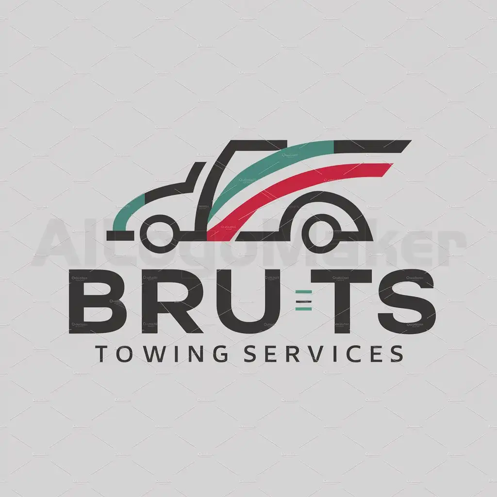 a logo design,with the text "Bru TS", main symbol:Brunei Towing Services,Moderate,be used in Automotive industry,clear background