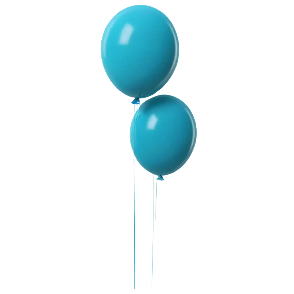 3d 11 balloons blue
