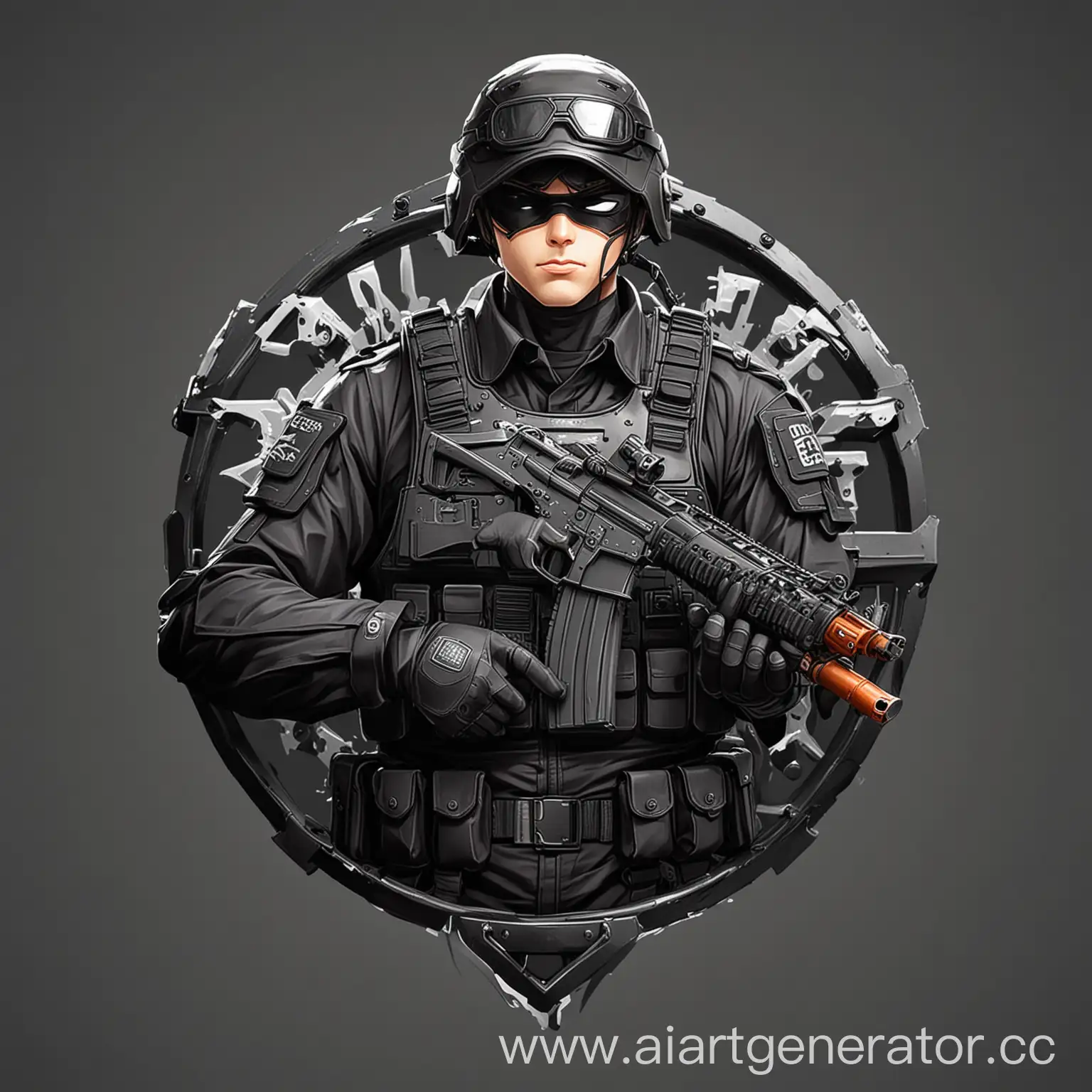 Anime-SWAT-Cop-Illustration-for-Logo-Design
