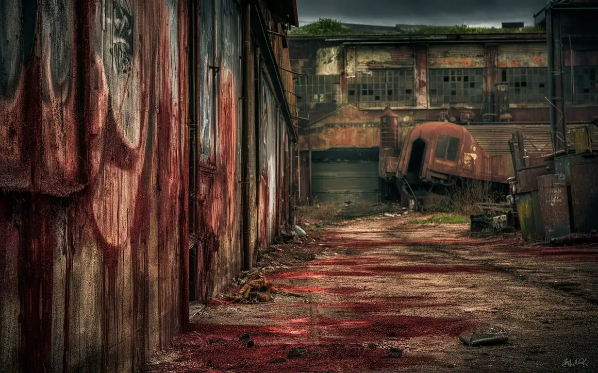 Gritty Blood and Rust Background