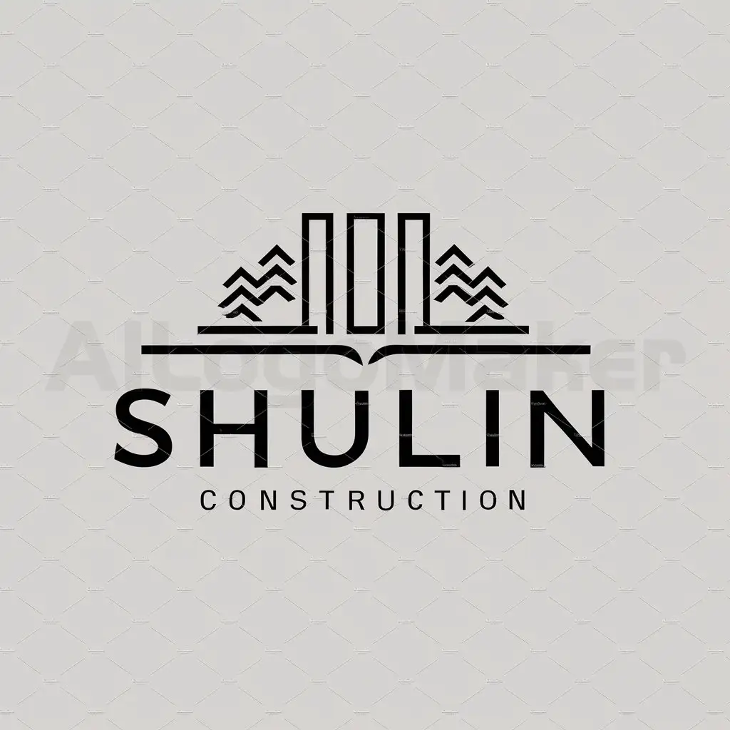 a logo design,with the text "shulin", main symbol:books, trees,Moderate,be used in Construction industry,clear background