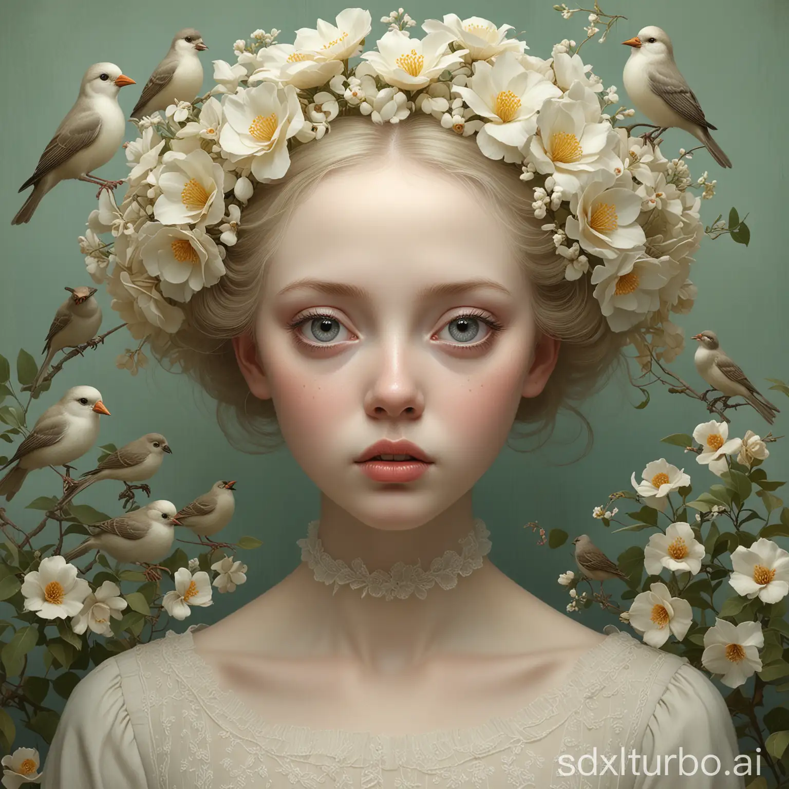 Ghostly-Pale-Girl-in-a-Surreal-Garden-Pop-Surrealism-Portrait-Inspired-by-Ray-Caesar