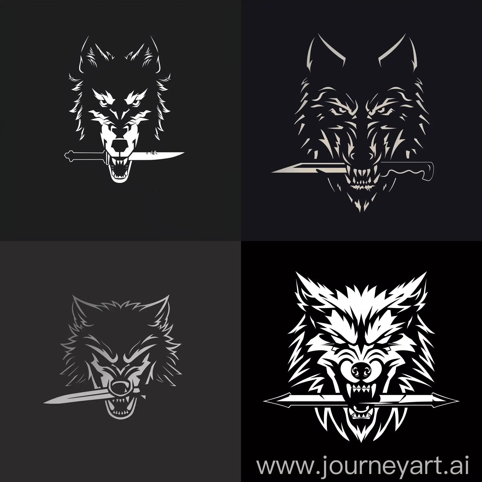 Sinister-Wolf-with-Knife-Logo-for-Tactical-Military-Gear-Company