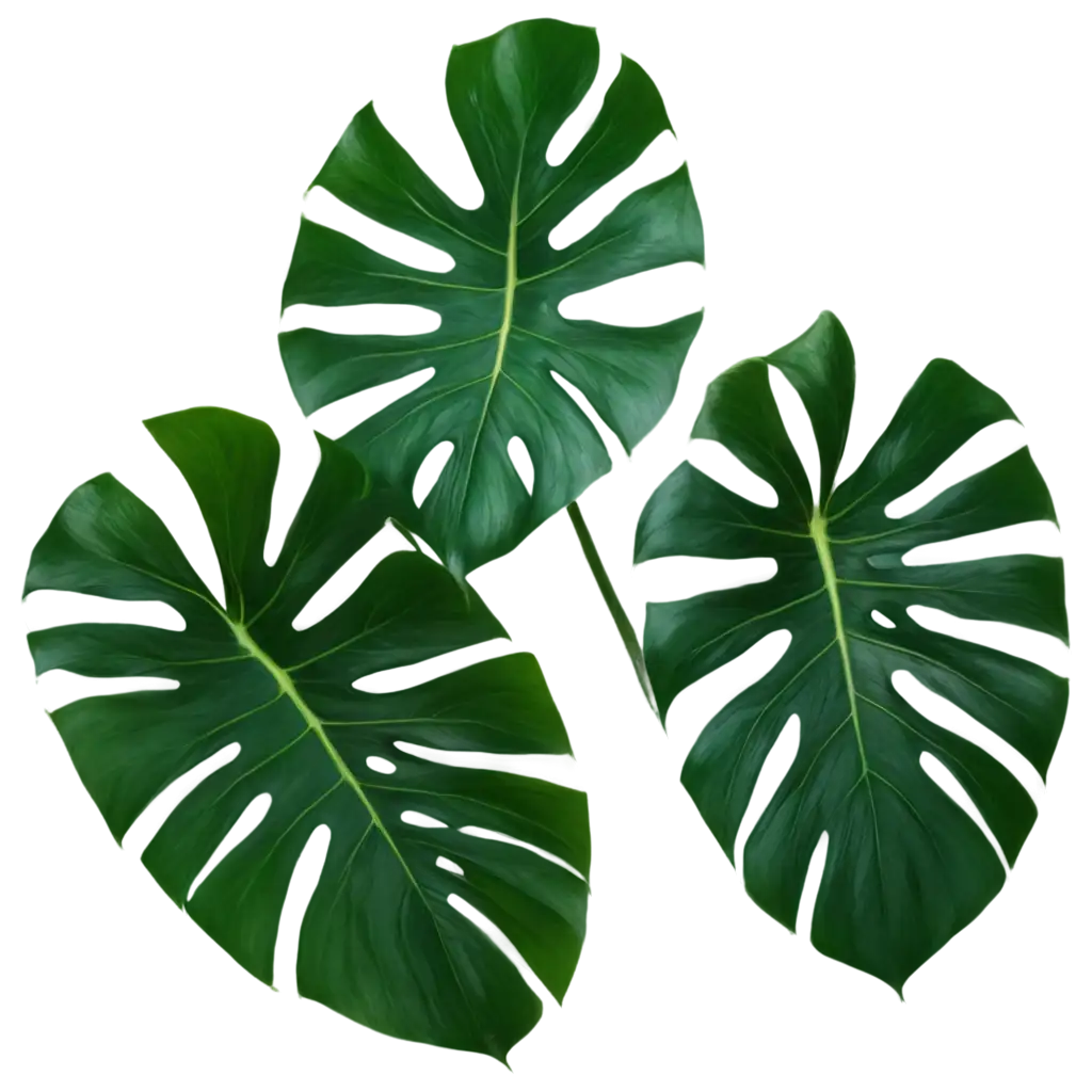 Exquisite-Monstera-Leaves-PNG-Captivating-Foliage-for-Creative-Projects