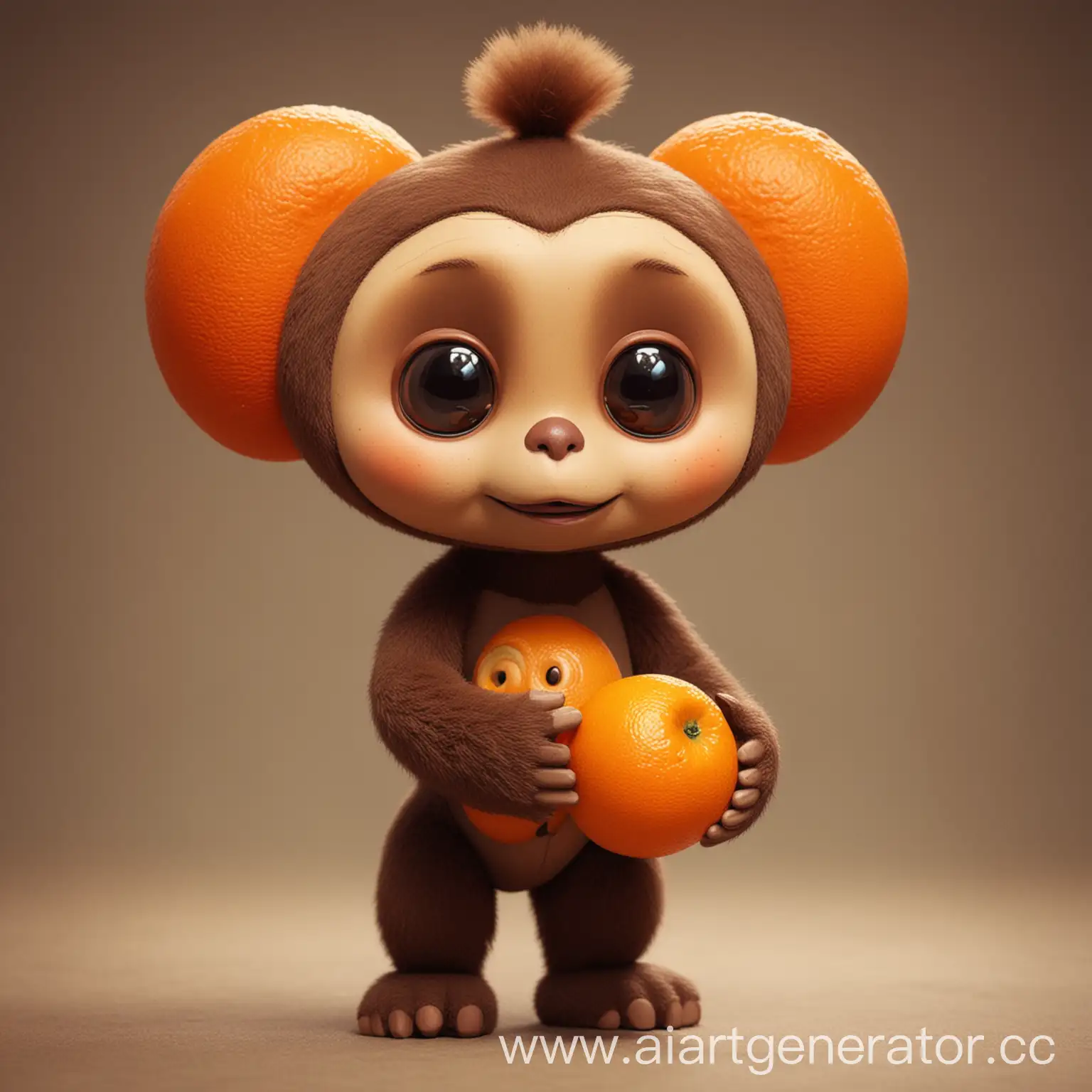 Cheburashka-Cartoon-Character-Holding-an-Orange