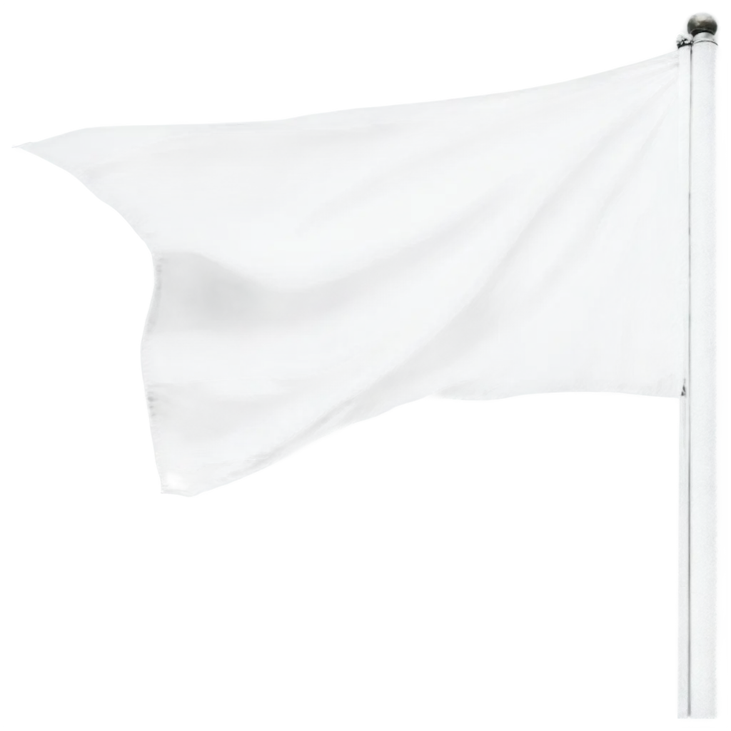 white flag flies