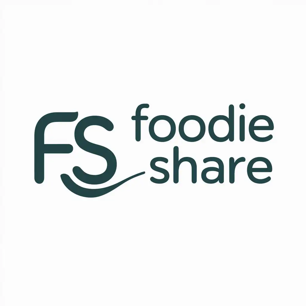 a logo design,with the text "Foodie Share", main symbol:FS,Moderate,be used in Travel industry,clear background