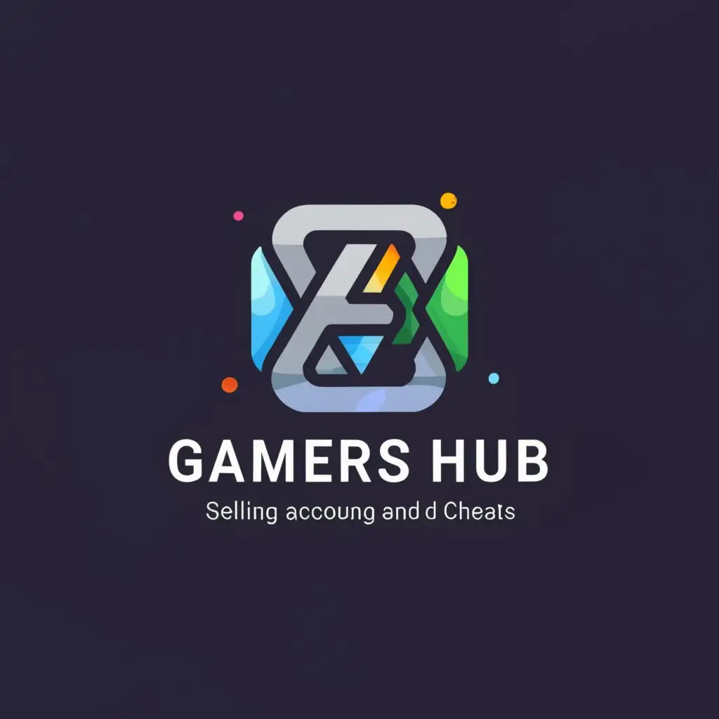 a logo design,with the text "Avatar for the Telegram channel named Gamers Hub for selling gaming accounts cheats", main symbol:Website,Moderate,be used in Internet industry,clear background