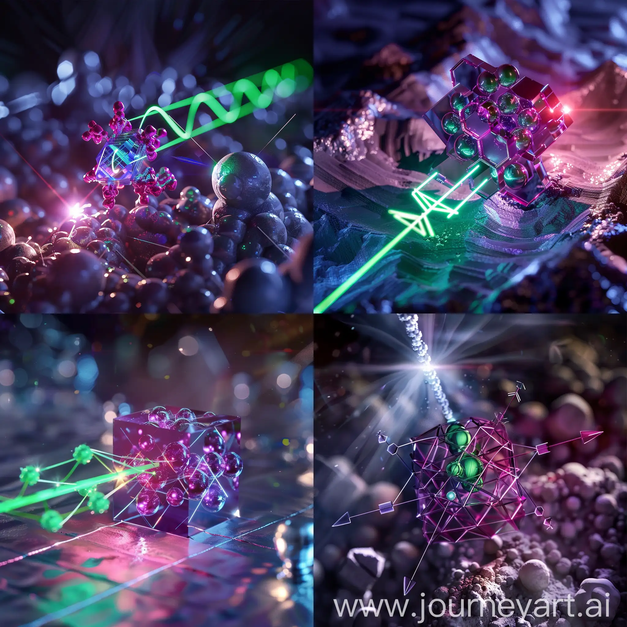 Nano-Crystal-Structure-with-Changing-Atomic-Arrows-Illuminated-by-SpringLike-Light-Beam