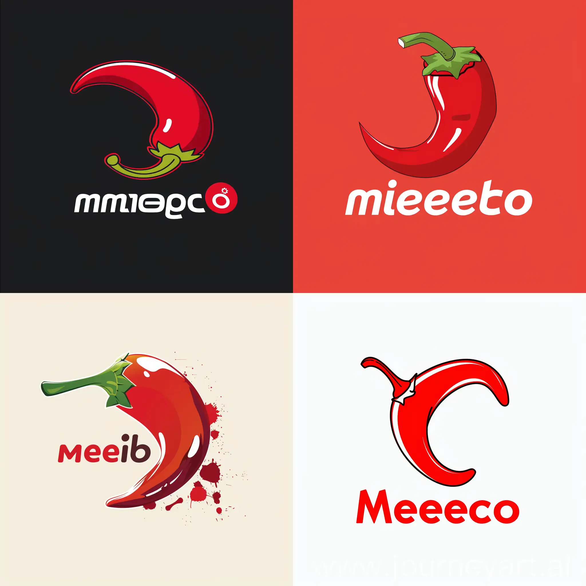Chilli-Red-Memecoin-Logo-Design-with-Vibrant-Visuals