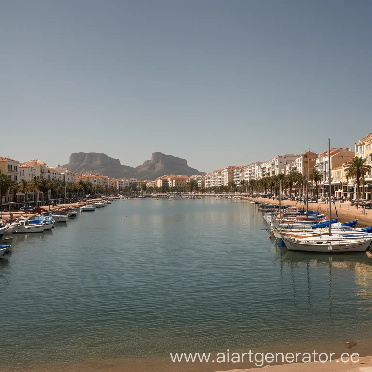 Scenic-View-of-Denia-City-in-Spain-with-Coastal-Landscape-and-Historic-Architecture
