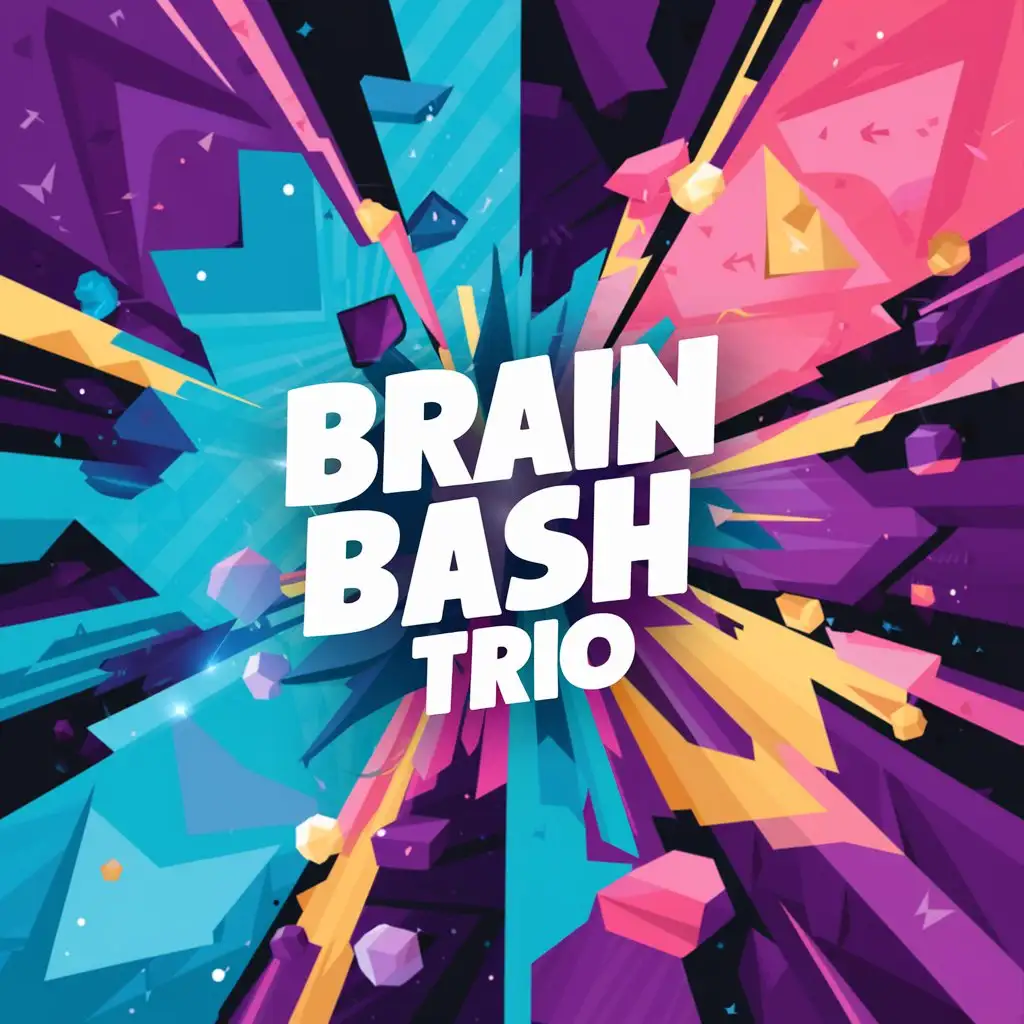 Colorful-Brain-Bash-Trio-Game-Characters-in-Vibrant-Action