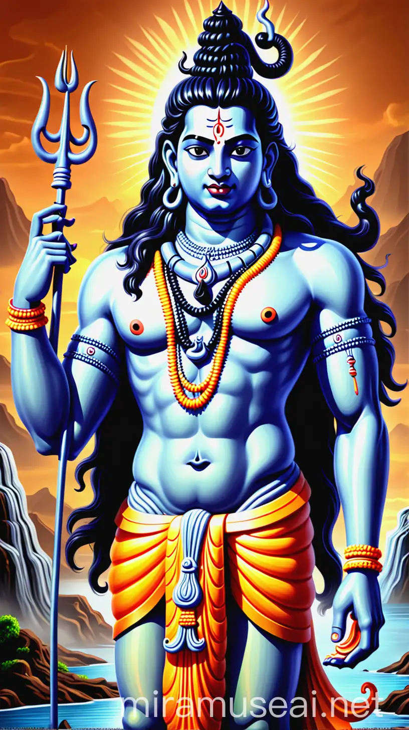Mystical Lord Shiva in Divine Meditation