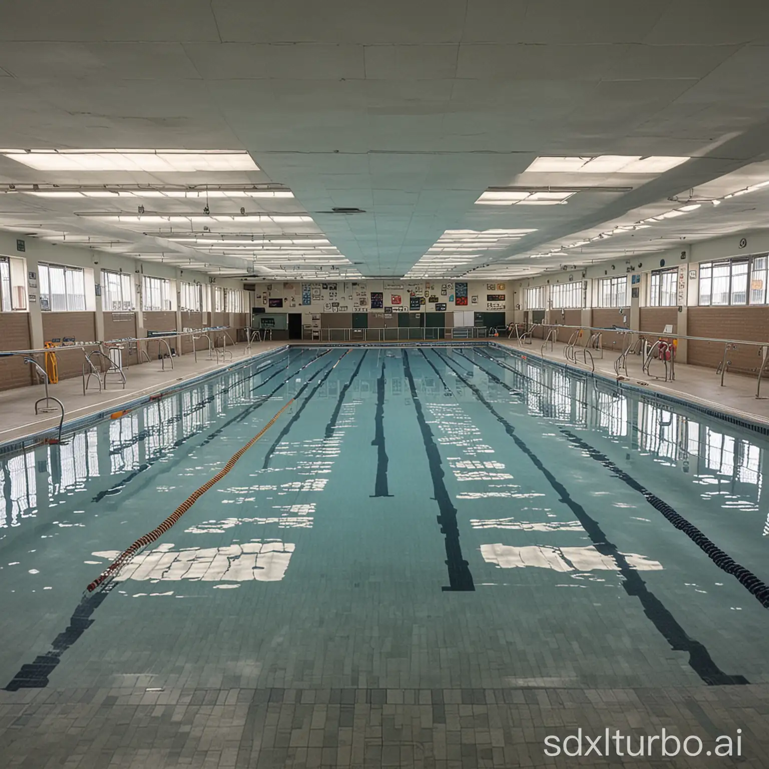 A school has a swimming pool