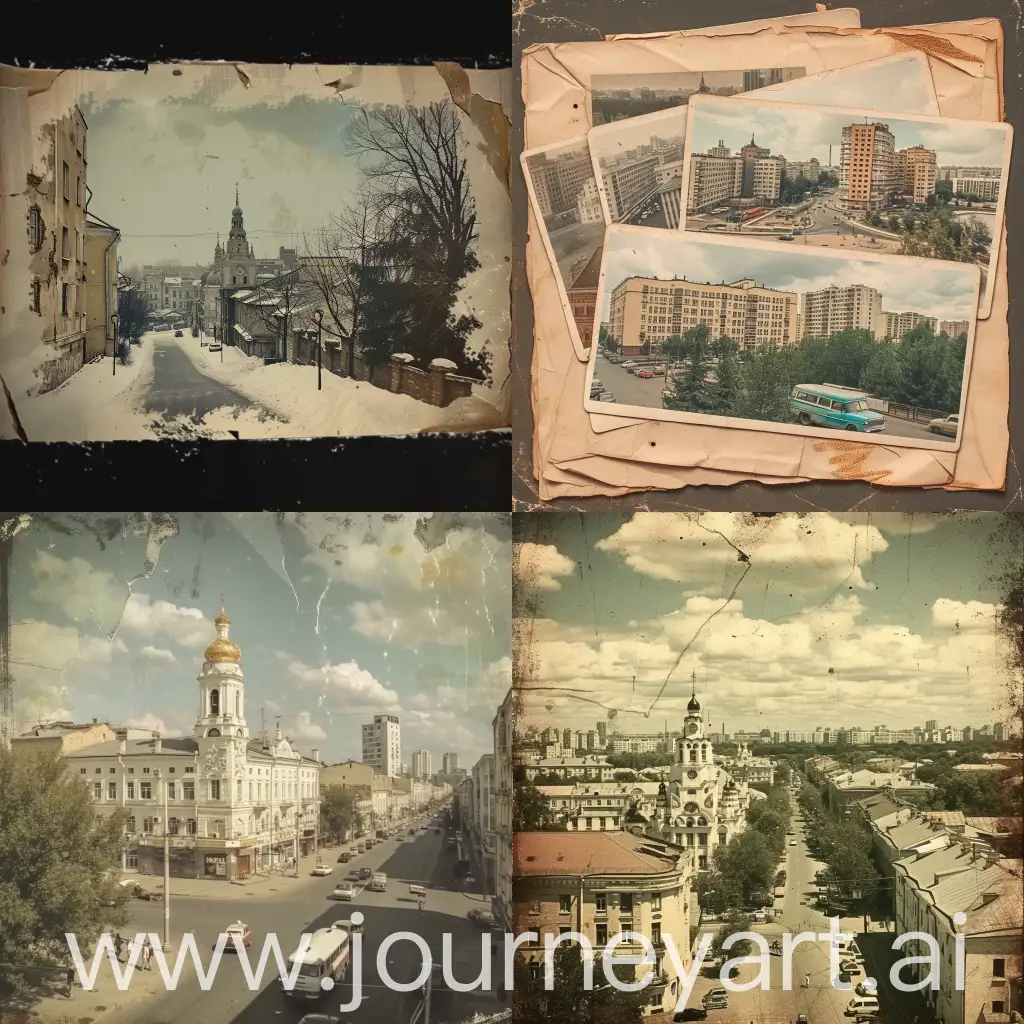 Создай Минск  ретро, используя старые фото Минска,небольшое видео