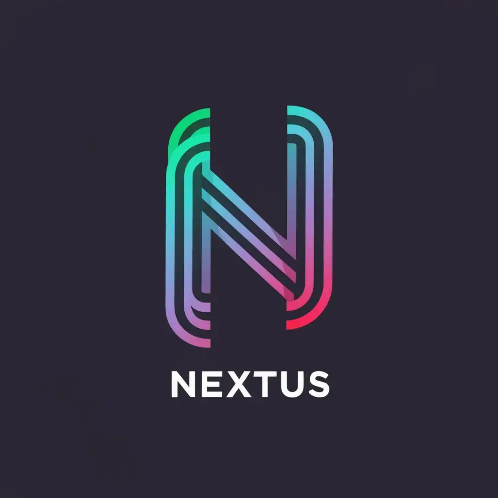a logo design,with the text "NEXTUS", main symbol:N,complex,be used in Entertainment industry,clear background