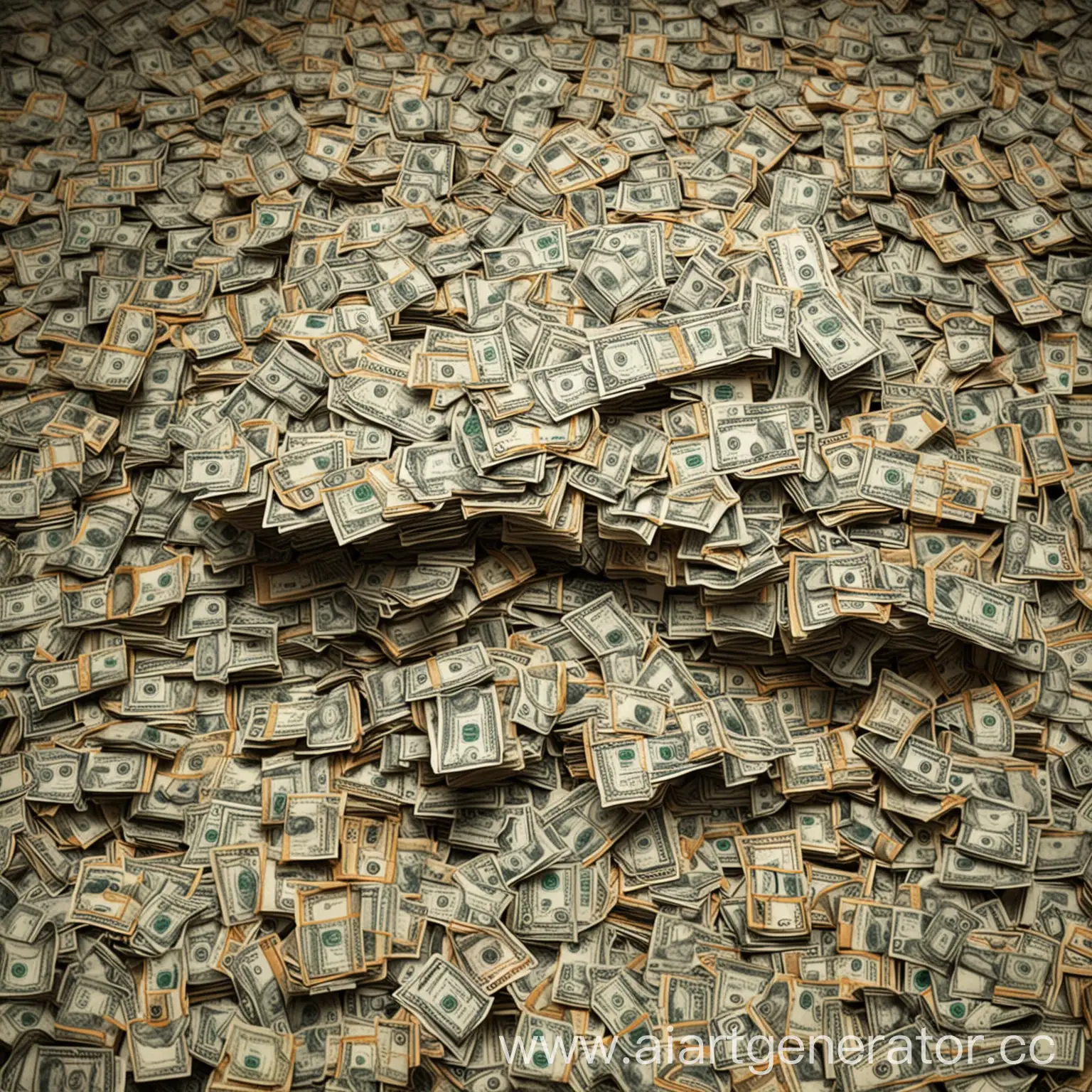 Heap-of-Currency-Piles-in-Riches-Concept