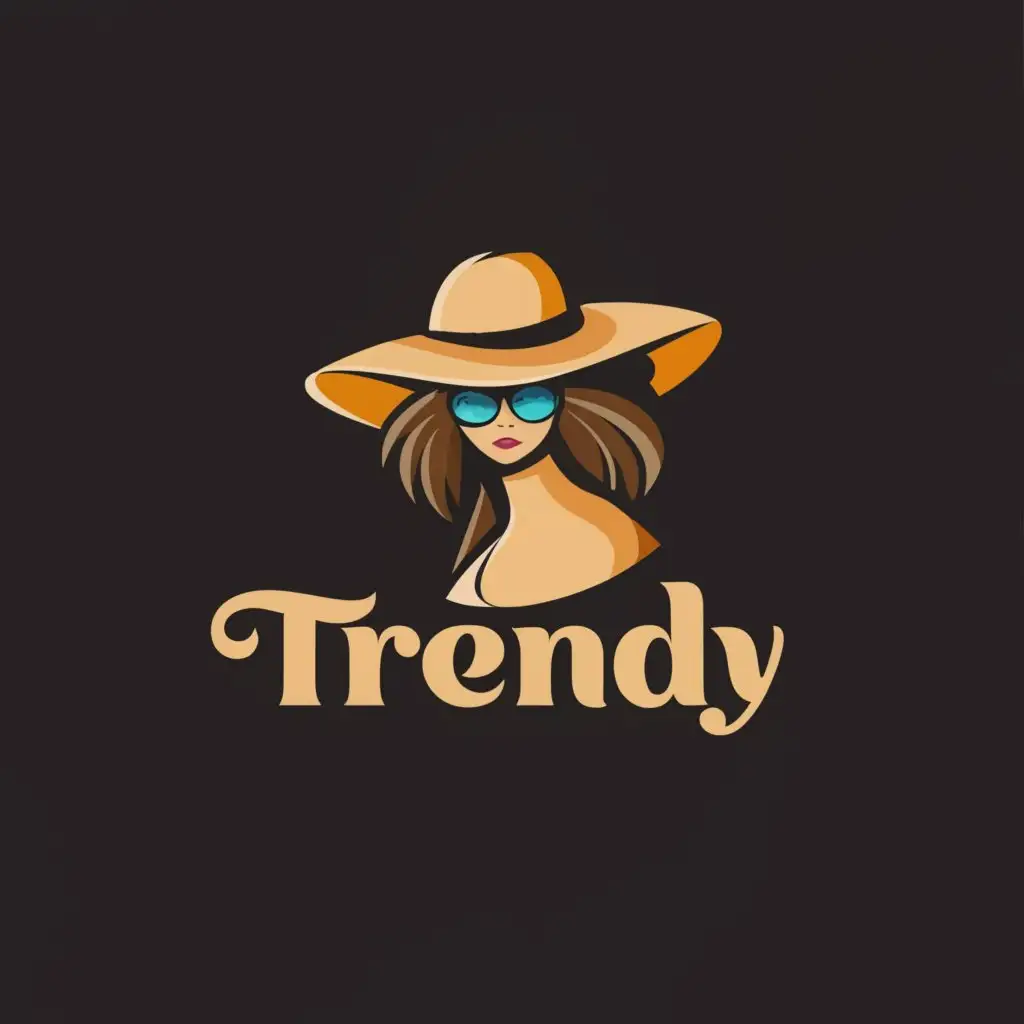a logo design,with the text "Trendy", main symbol:fashion,Moderate,be used in Retail industry,clear background