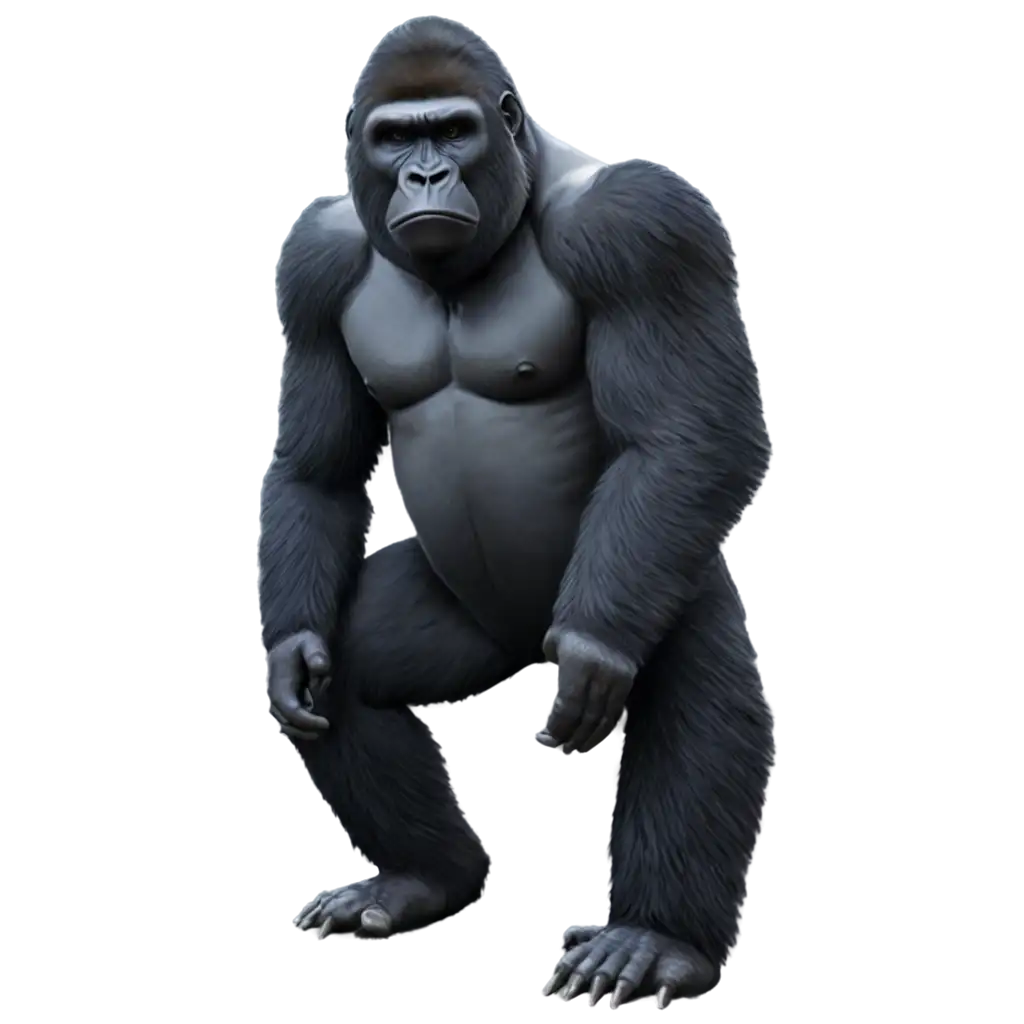 Powerful-PNG-Image-of-a-Majestic-Gorilla-Capturing-Primal-Strength-and-Beauty