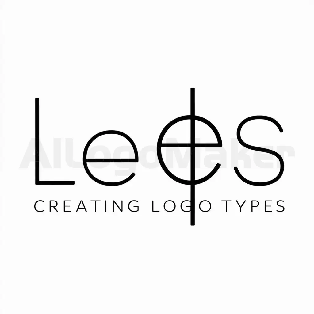 a logo design,with the text "Creating logotypes", main symbol:les,Moderate,be used in Internet industry,clear background