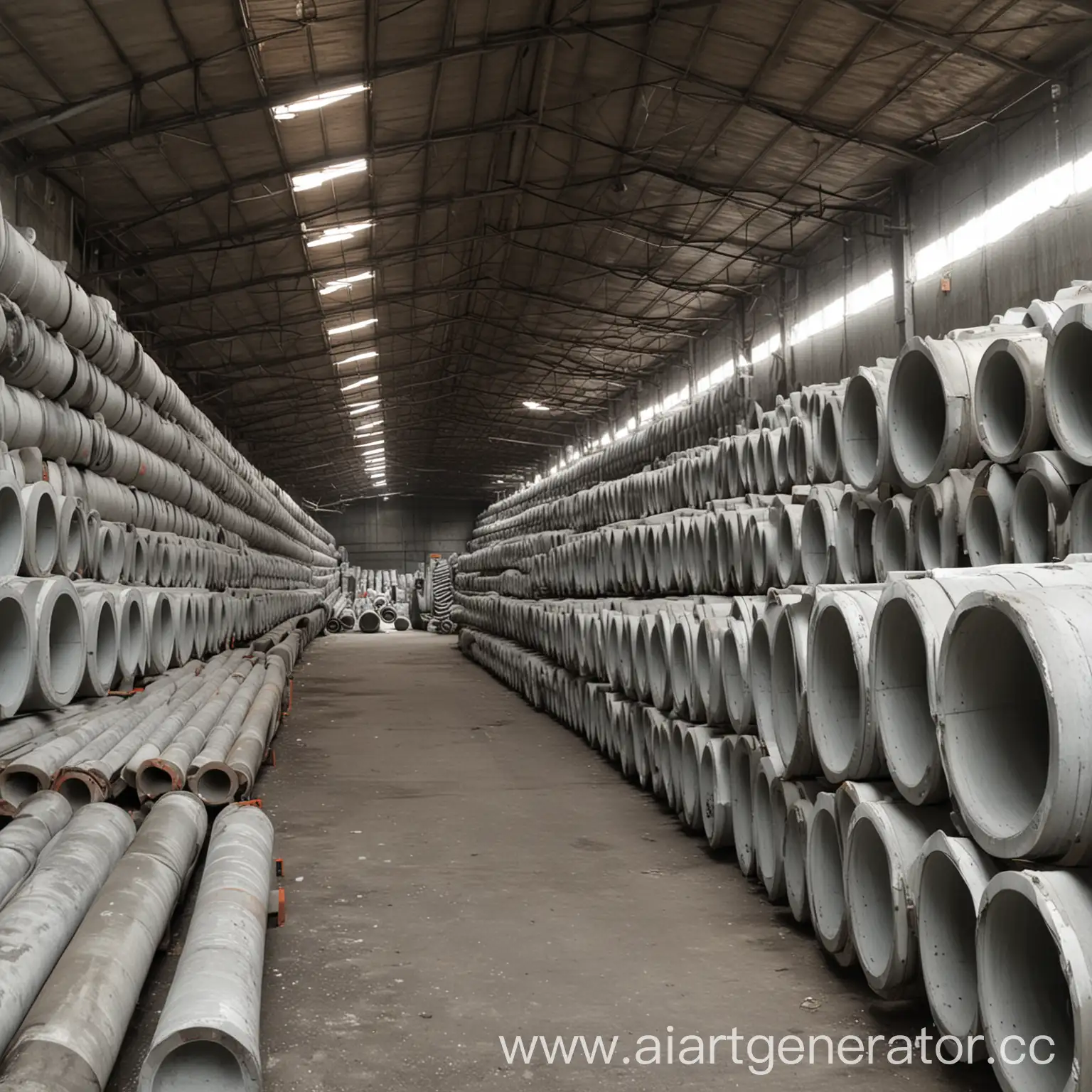 Industrial-Warehouse-of-Reinforced-Concrete-Pipes-Massive-Storage-Facility
