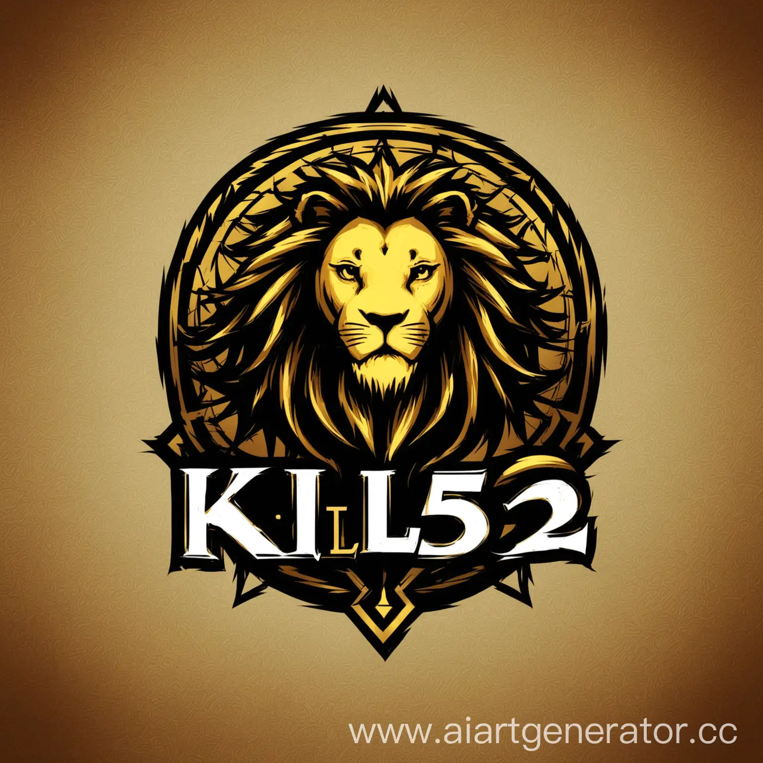 Создай логотип команды «k1l52». Талисманом этого логотипа будет лев