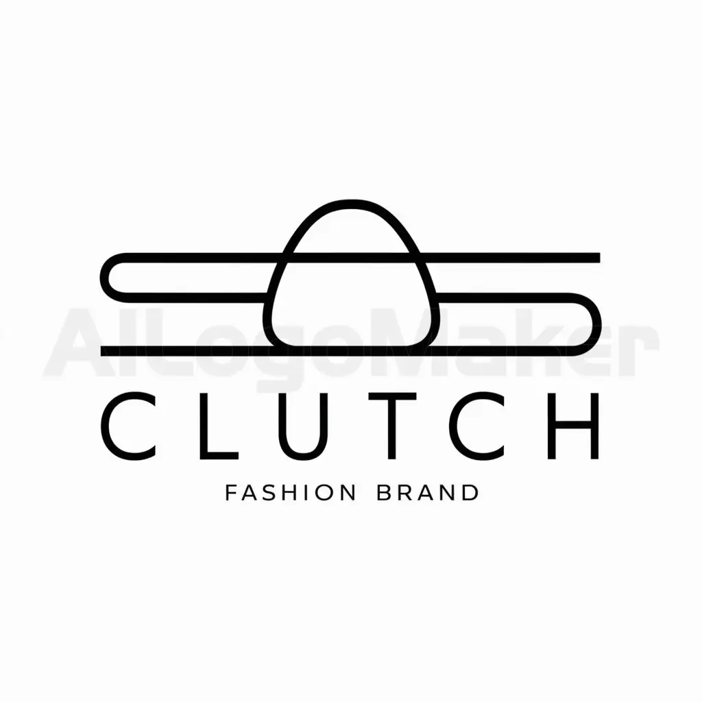 a logo design,with the text "clutch", main symbol:bag,Minimalistic,be used in fashion industry,clear background