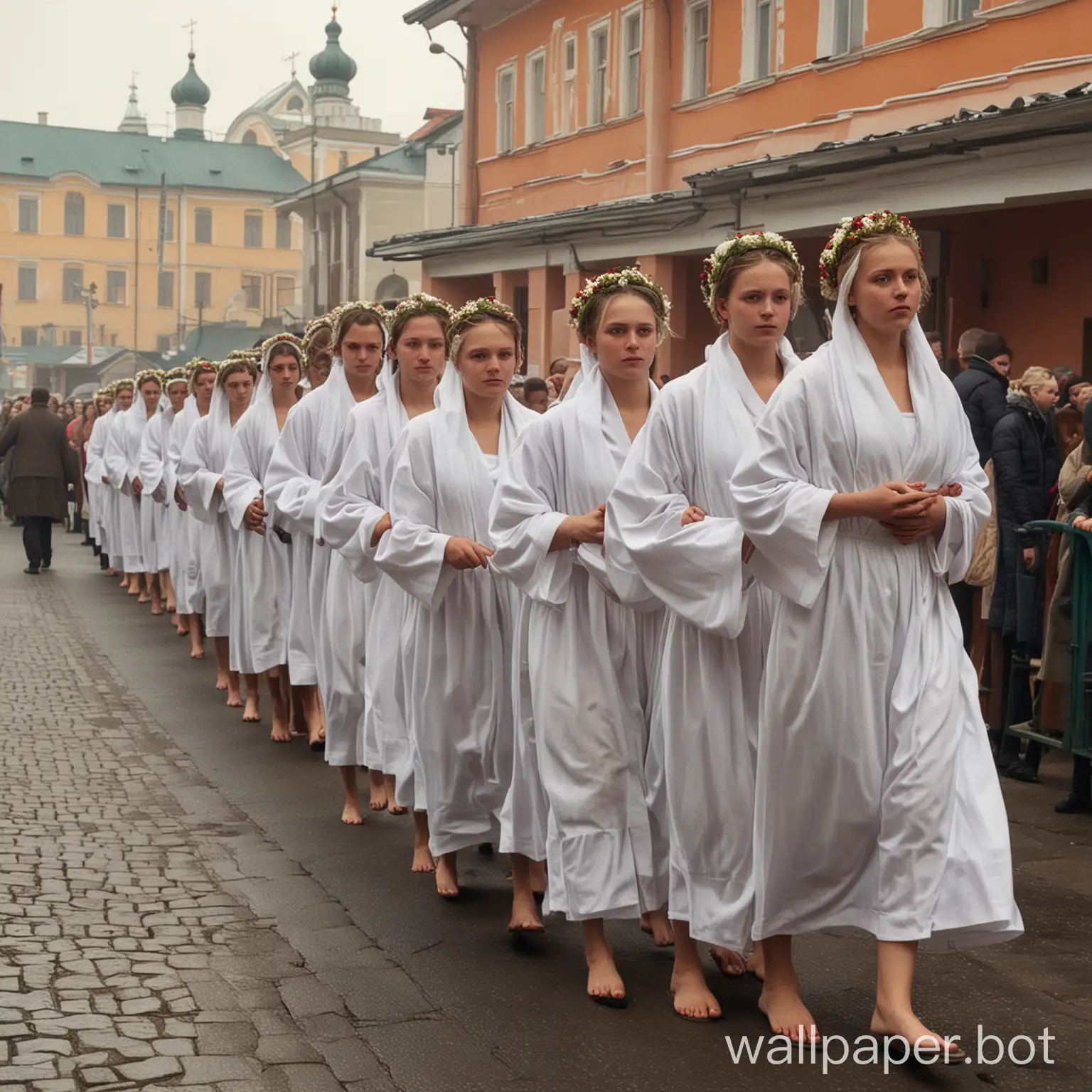 Youthful-Gathering-at-Russian-Bathhouse-Traditional-Ritual-of-Young-People