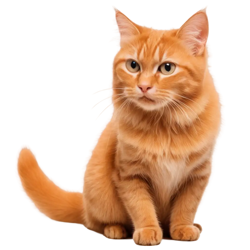 A cute orange cat