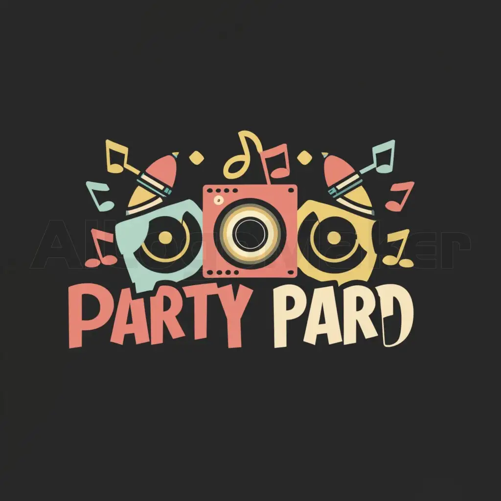 a logo design,with the text "party pad", main symbol:Dj party,complex,be used in Entertainment industry,clear background