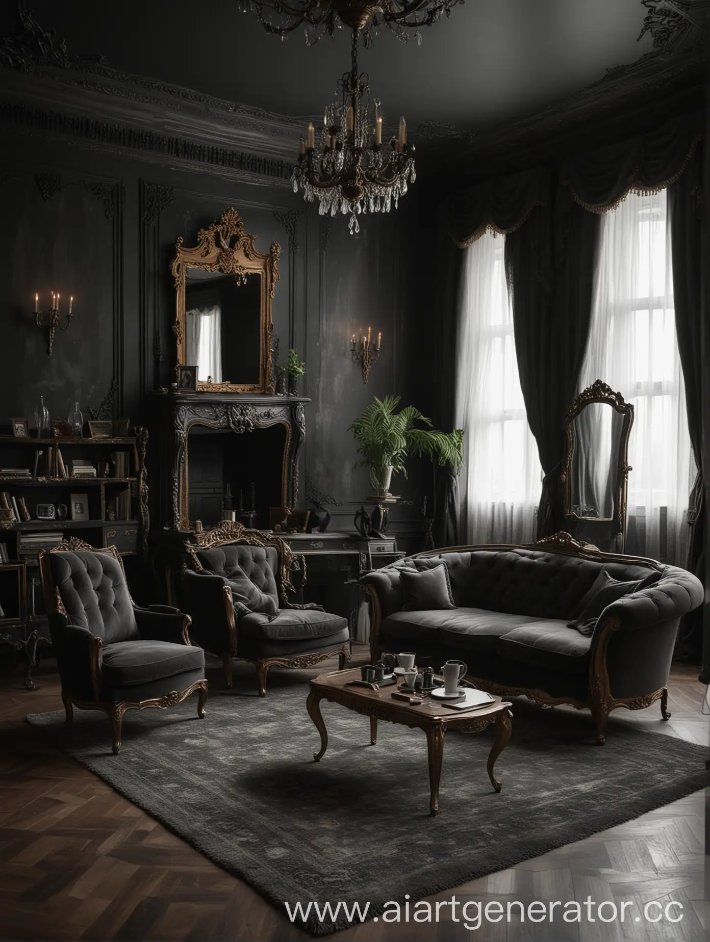 Elegant-Second-Empire-Room-with-Coffee-Table-and-Dark-Tones