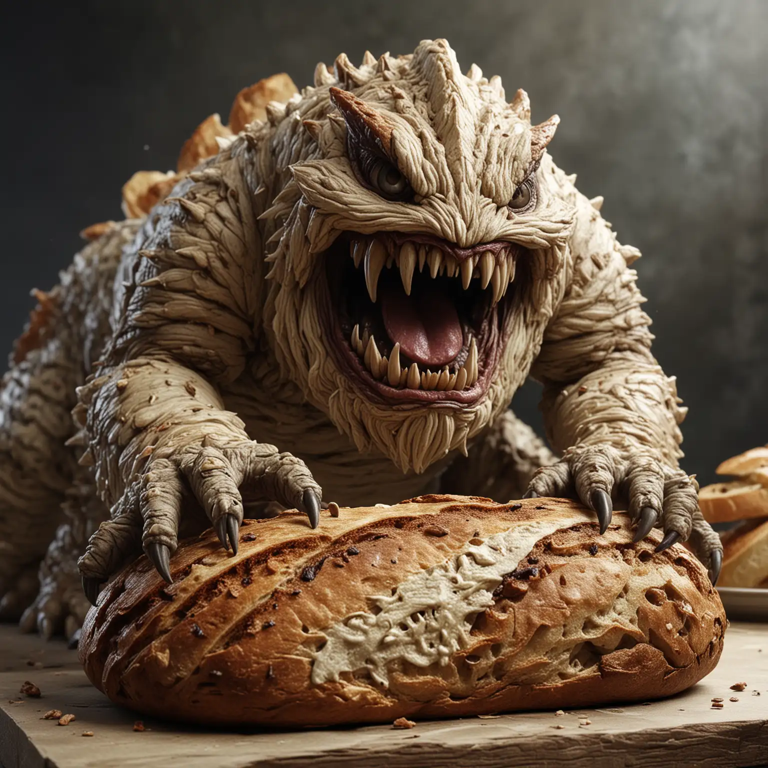 Sourdough Texture Bread Monster Kaiju Rampage World War 1942