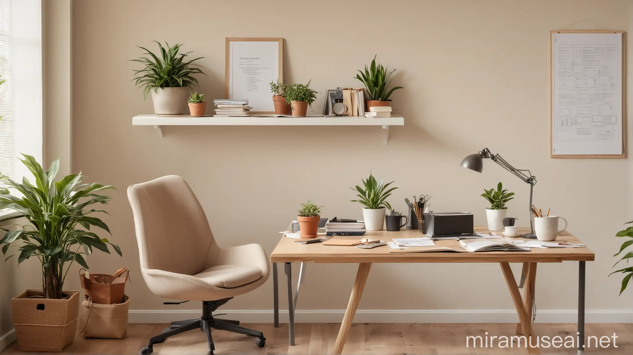 Professional in Modern Office Setting Serene Confidence in Natural Light