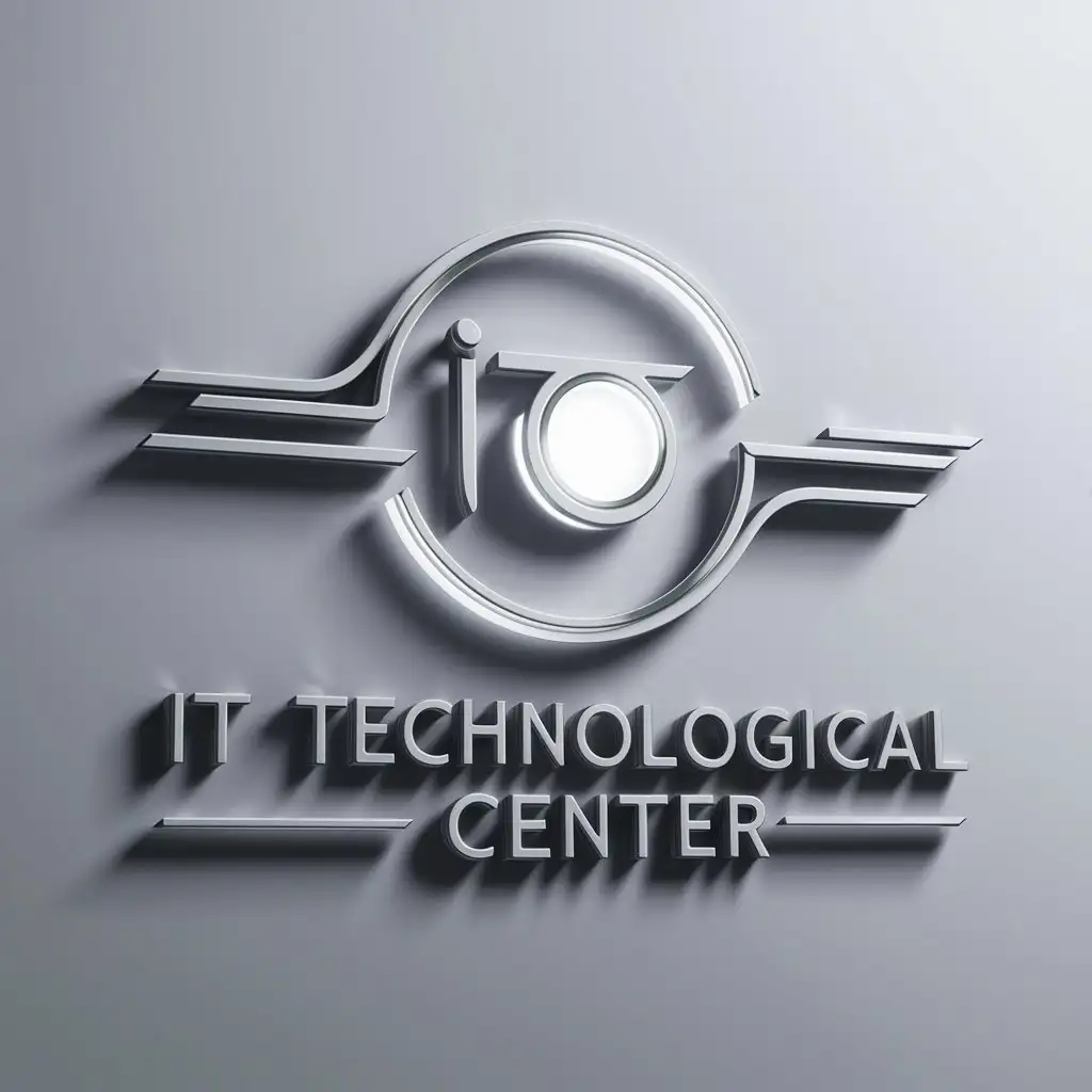 a logo design,with the text "IT Technological center", main symbol:IT Technological center,Moderate,clear background