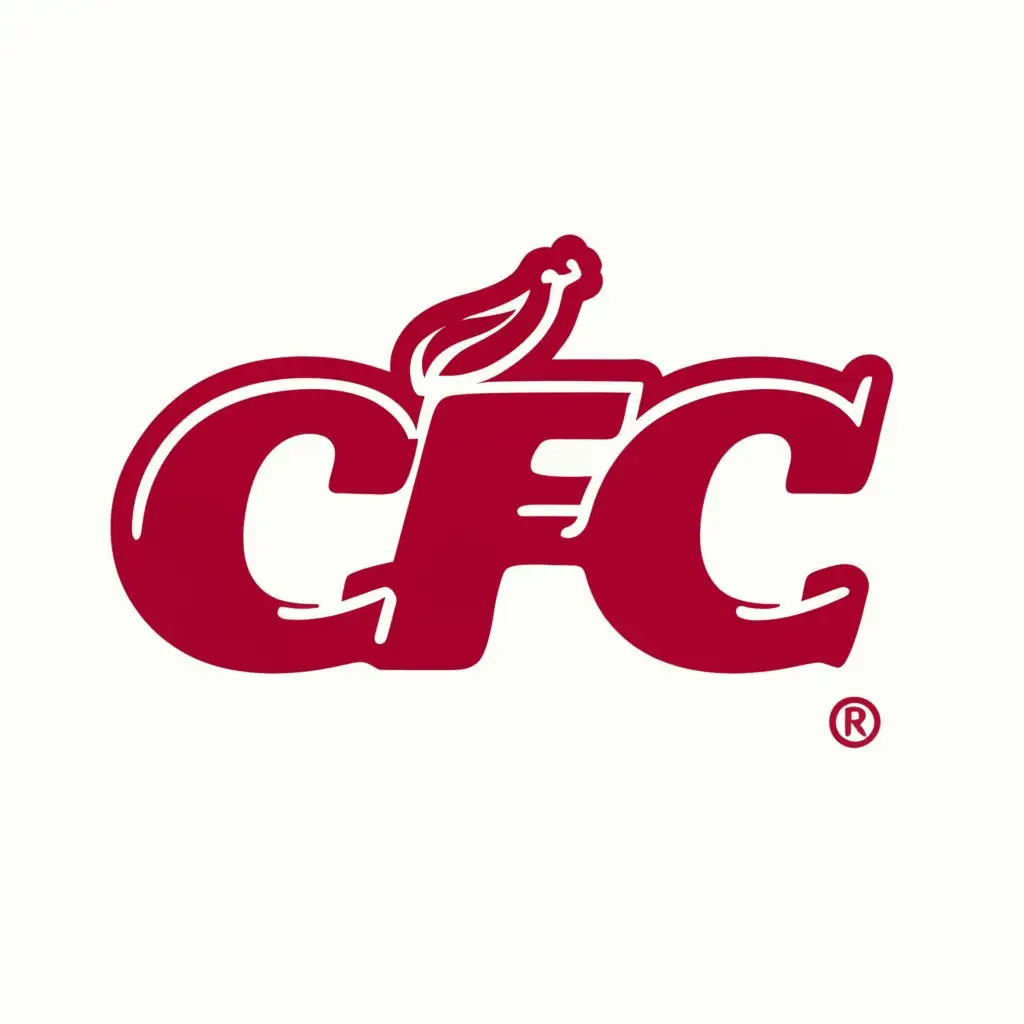 a logo design,with the text "CFC", main symbol:CORNISH Fried Chicken,Minimalistic,be used in Restaurant industry,clear background