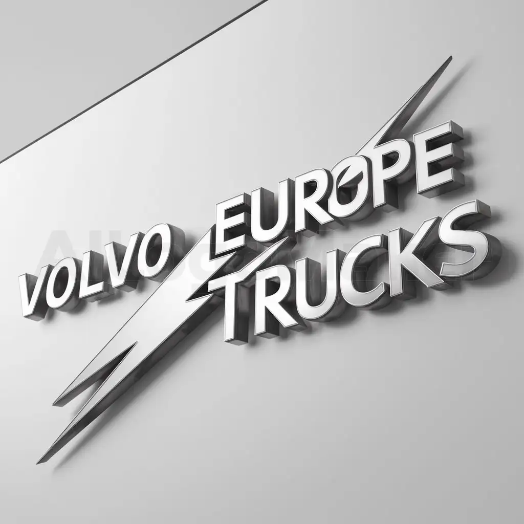 a logo design,with the text "Volvo Europe Trucks", main symbol:lightning bolt,complex,be used in Automotive industry,clear background