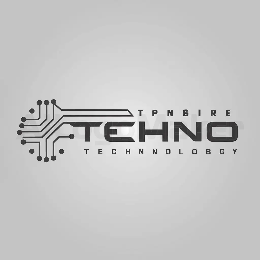 a logo design,with the text "Techno", main symbol:Technology,Moderate,clear background
